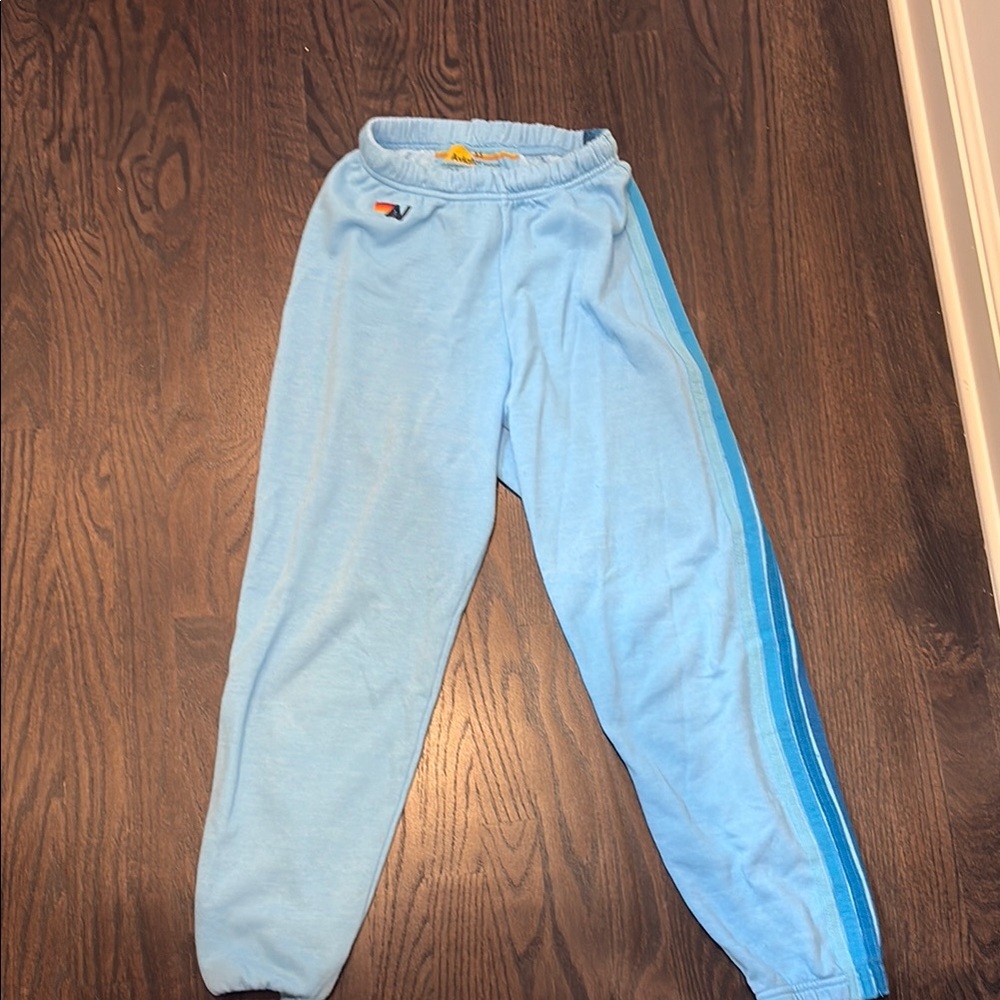 Aviator Nation Blue Sweatpants, Size:XS, worn once, and no stains!